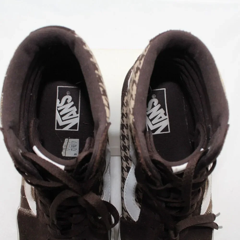 Vans Filmore Hi Platform Women's Size 10 Plaid Mix High Top Sneakers Brown White
